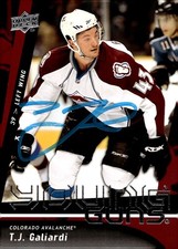 T.J. Galiardi - Signed 2009-10 Upper Deck Young Guns Rookie Card #241
