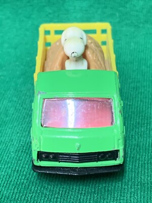 VINTAGE AVIVA SNOOPY TOY CAR DIE-CAST - JAPAN NO. 07 Hay Ride