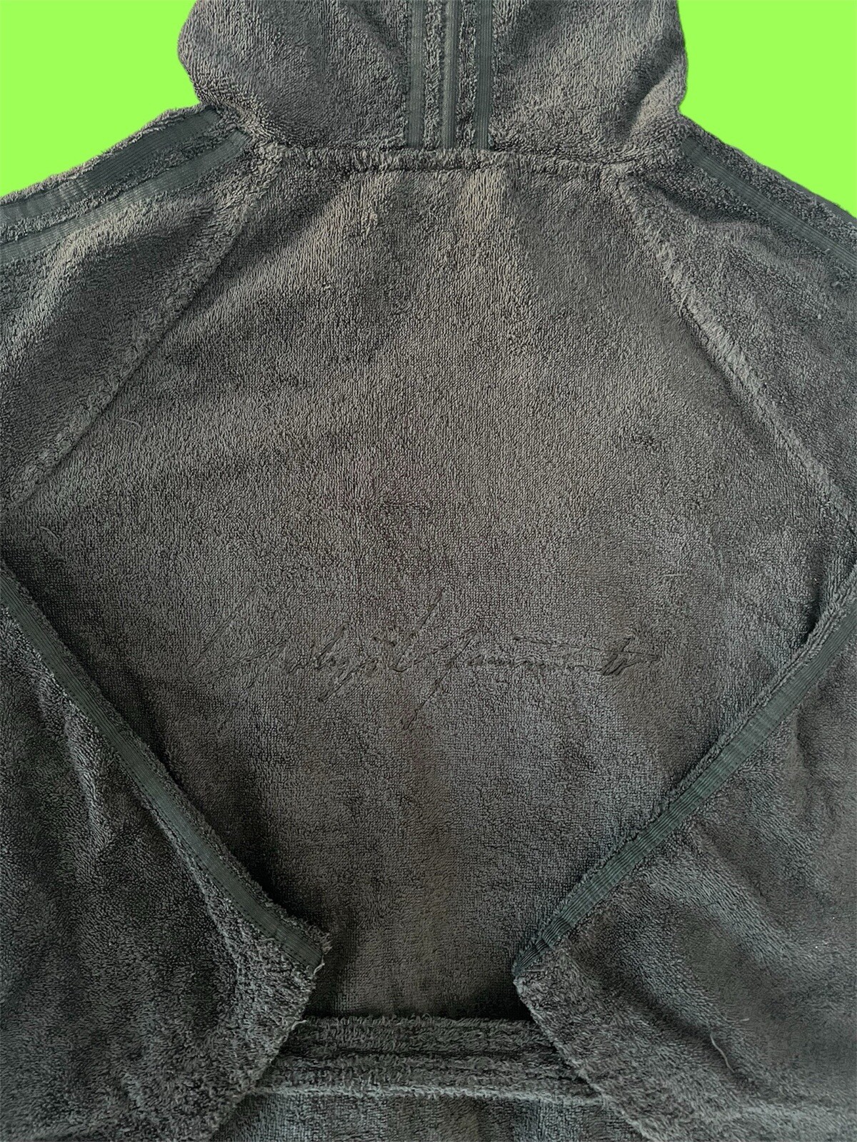 rare yohji yamamoto x adidas cloak/robe jacket size large pre y-3 image 7