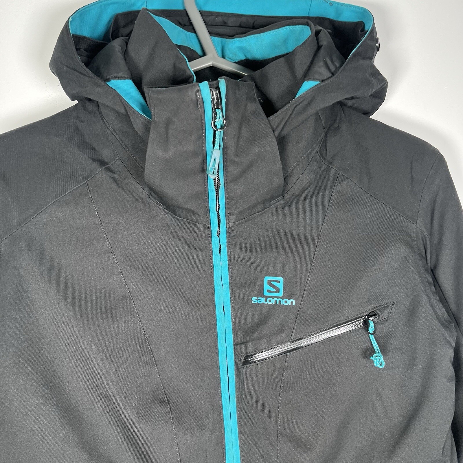Salomon Giacca Sci Cappotto Donna XS Nero Avanzato Pelle Secca 10K