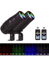 LED Pinspot Light 2 Pack,Disco Ball Spotlight Mini 15W RGBW LED Beam Spot Lights
