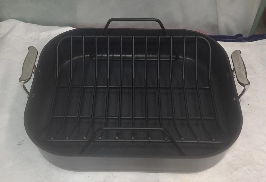 NEW All Clad Ltd Nonstick Roasting Lasagna Roti Pan 16x13x3.5 Open Box