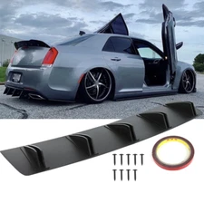 For Chrysler 300 Rear Diffuser Shark 5 Fins Bumper Lip Lower Spoiler Splitter