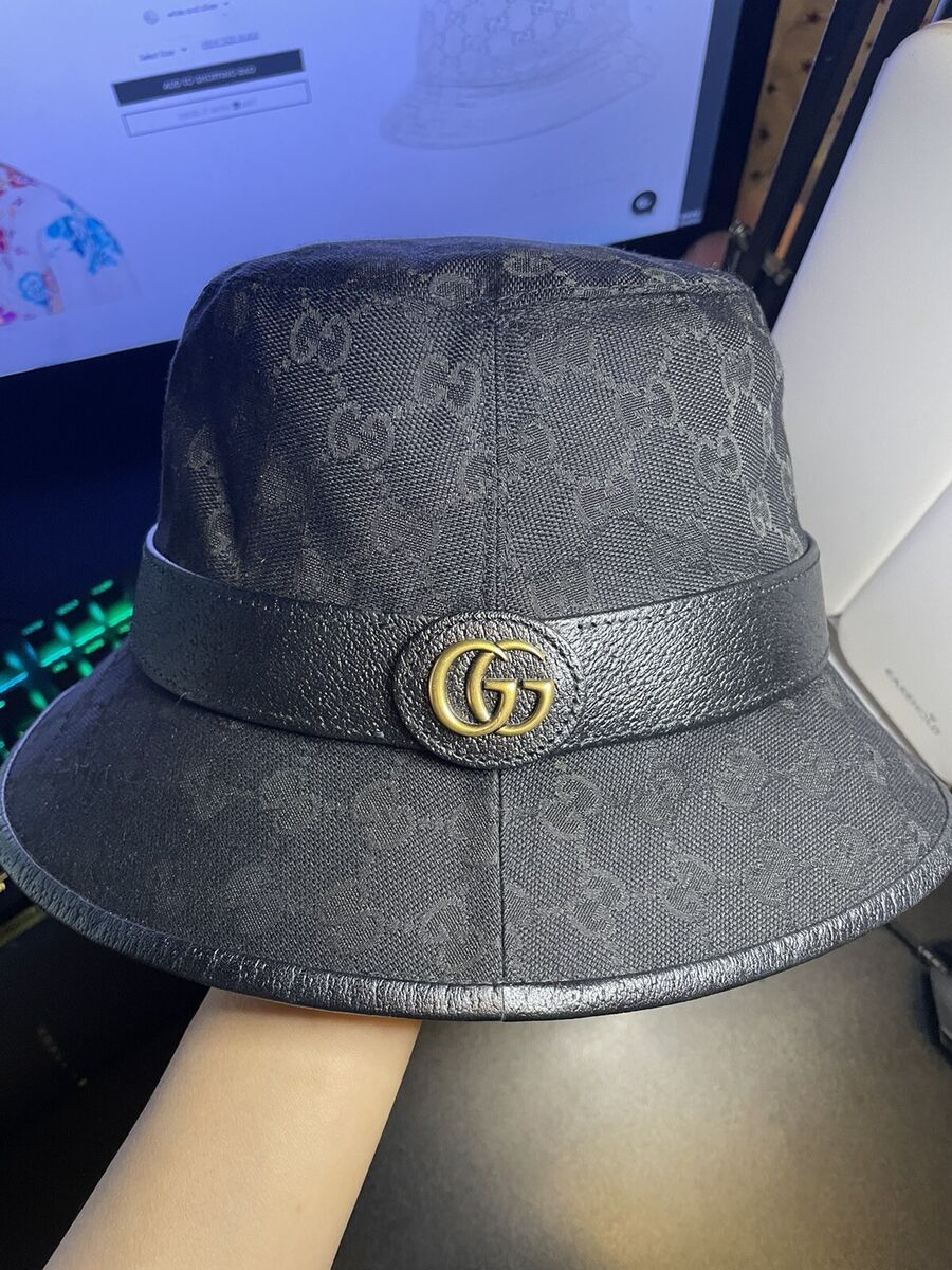 Gucci | GG Canvas Bucket Hat, Black, M