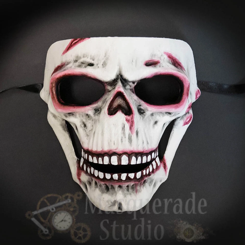 Horror Bloody Creepy Skull Costume Festival Halloween Masquerade Face Mask - Image 2 of 4