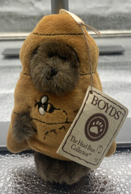 Boyds Bears Lil' Beezley Beehive Bumblebee 4'' Head Bean Miniature 562466