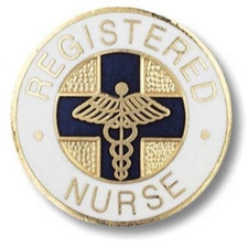 New Registered Nurse RN ROUND Emblem Lapel Pin Pinning Ceremony US Seller
