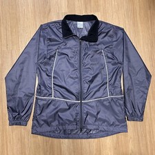 Vintage Y2K Nike Running Silver Tag Full Zip Windbreaker Purple Womens Medium