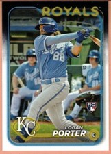 Logan Porter 2024 Topps RC Series 2 Two Card Lot