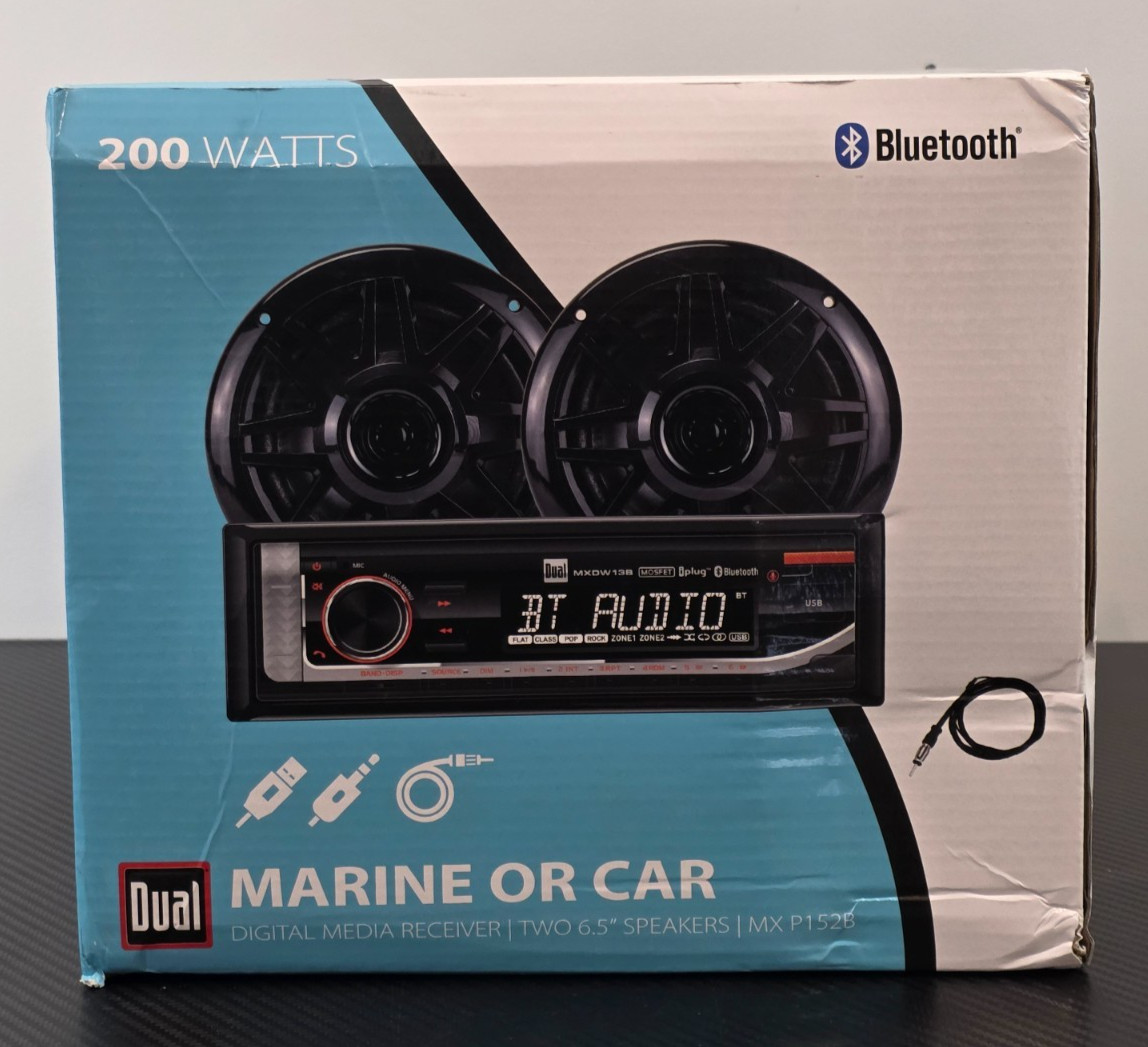 Dual Electronics MXP152B Marine Radio Digital Media Receiver 6.5-inch Speakers