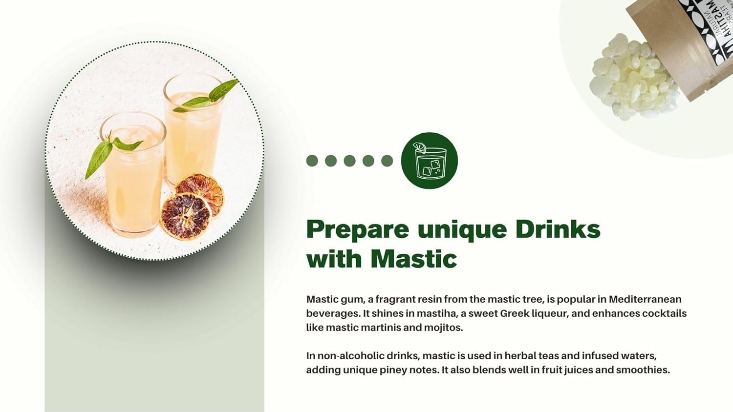 Chios Mastiha Tears Gum Greek 100% Natural Mastic Packs From White 