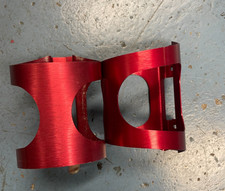 Ringle Bottle Cage Set of two CNC aluminum anodized red rare retro U.S. Made