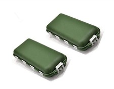 Small Fishing Tackle Box Hooks Swivels Sinkers Float Stops Storage Container ...