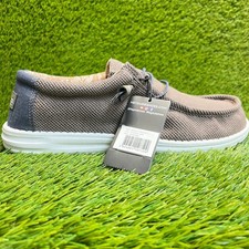 Hey Dude Wally Paisley Mens Size 13 Chocolate White Casual Walking Slip-On Shoes