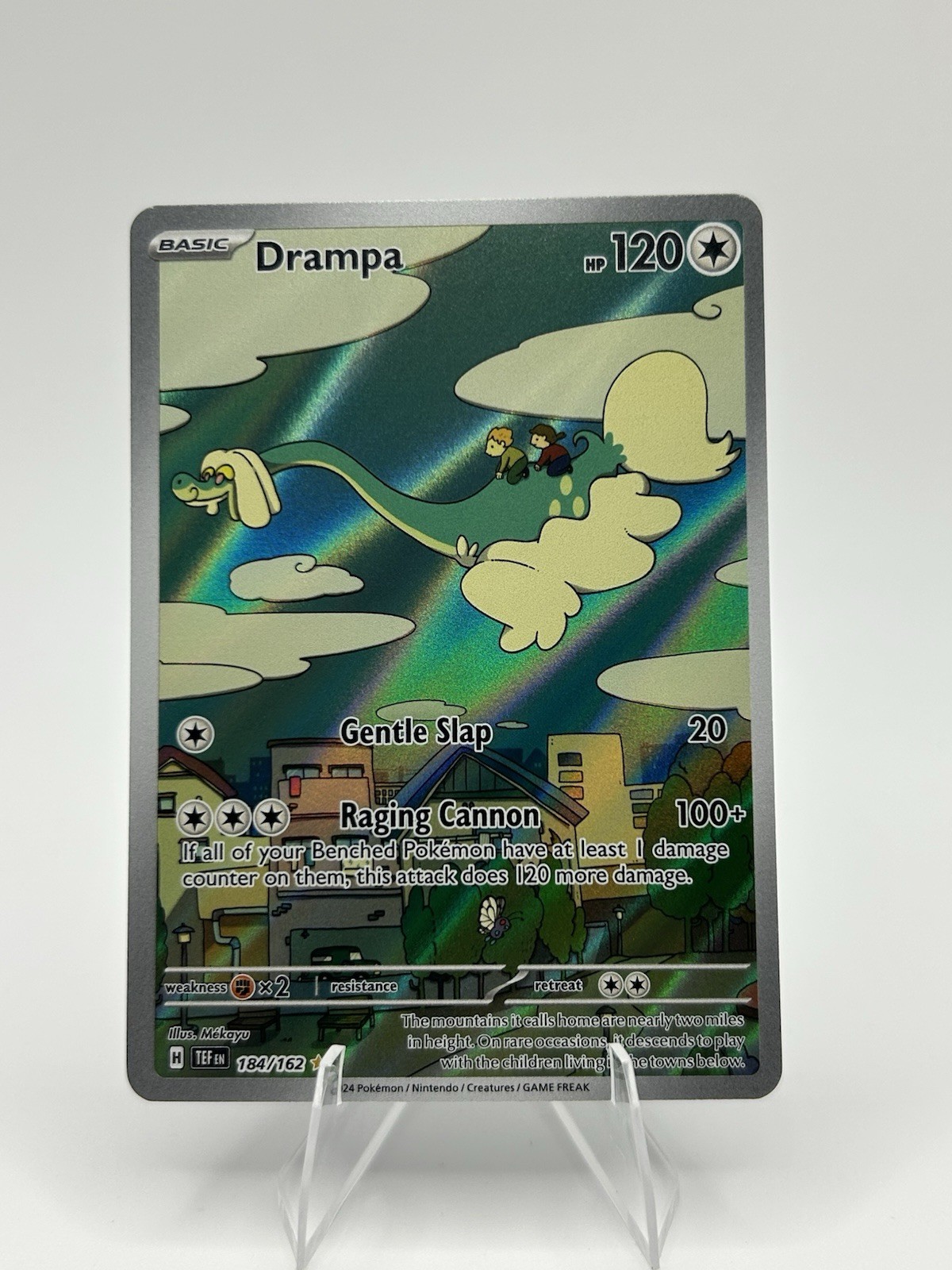 Pokemon: Drampa 184/162 SV05: Temporal Forces Illustration Rare NM