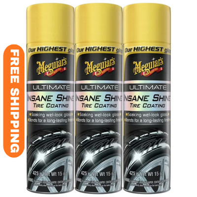 Meguiar s Ultimate Insane Shine Tire Coating 15 oz (3-Pack, 45 oz Total)
