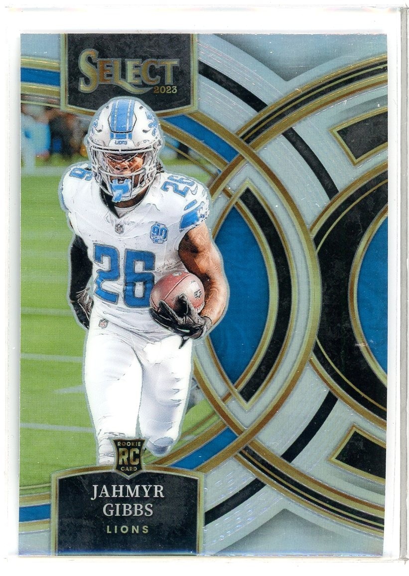 2023 Panini Select #198 Jahmyr Gibbs RC Silver Prizm (KD)