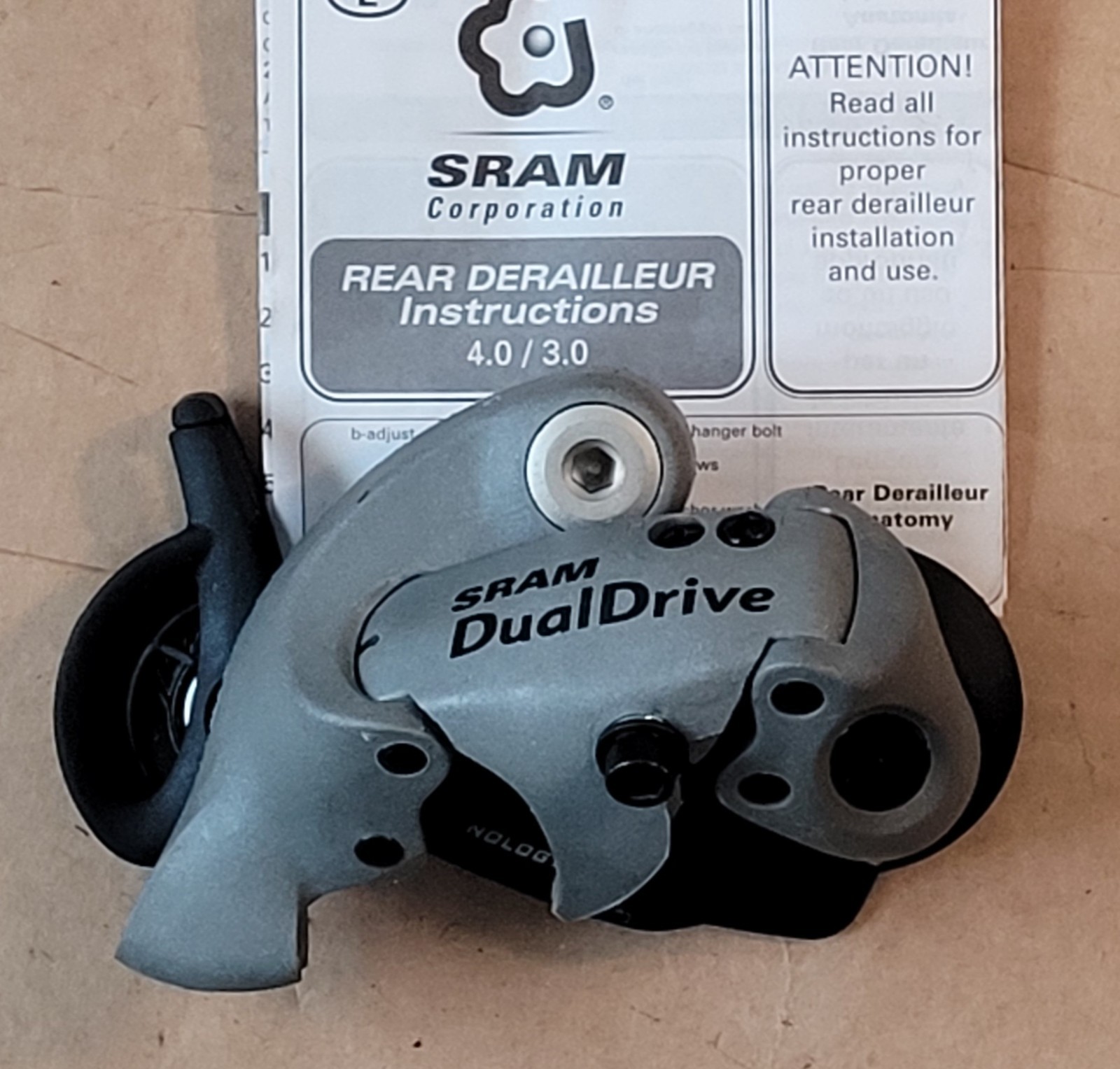 SRAM DualDrive rear derailleur, 8 or 9 speed Dual Drive NEW!