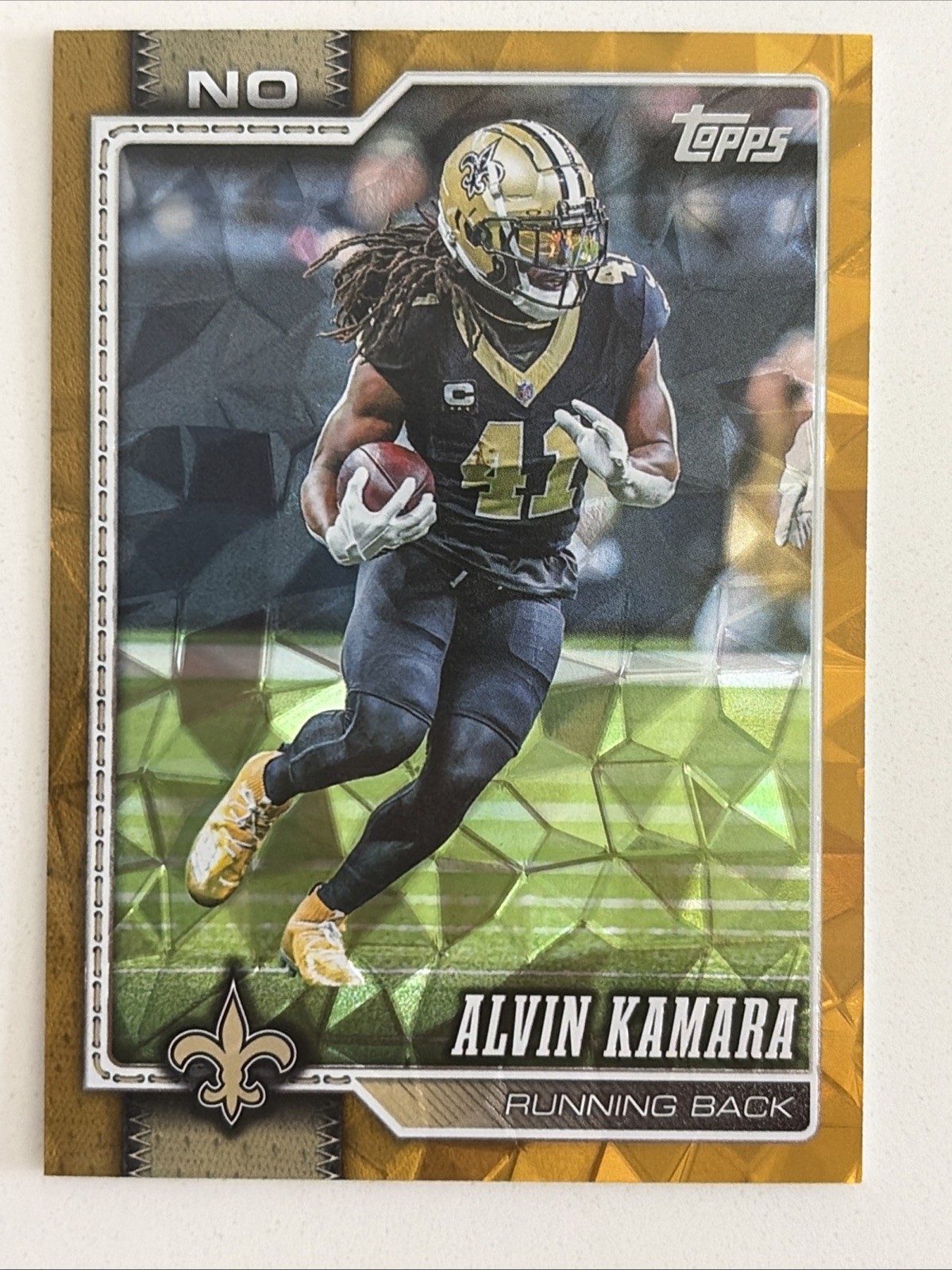 2026 Topps Football - Alvin Kamara #149 Gold Diamante Foil /50