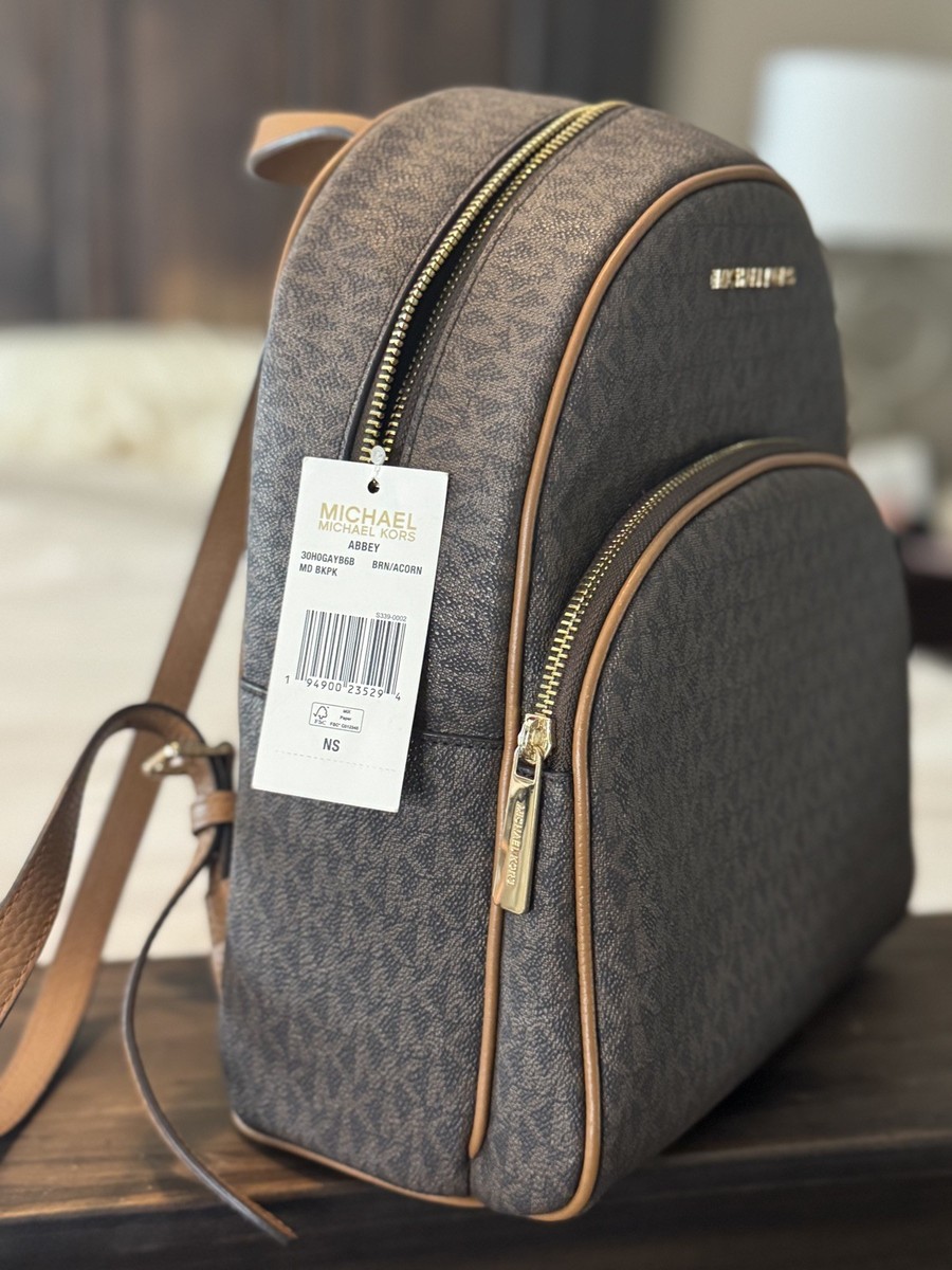 Michael Kors Abbey Backpack - Brown for sale online | eBay display picture 2