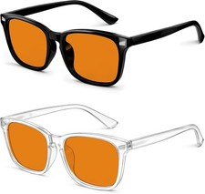 2 Pack Blue Light Glasses for Kids Age 6-9 Boys Girls with UV Protection