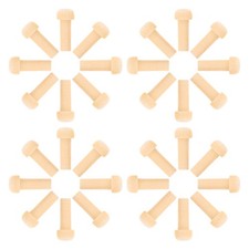  50 Pcs Wooden Toy Accessories Small Pegs Unfinished Craft Dowels