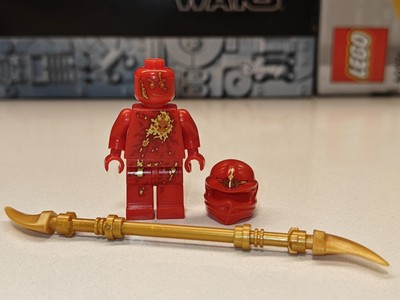 NEW Ninjago NRG Kai w Golden Double Spear Custom Lego Minifigure