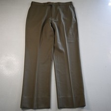 Brooks Brothers 32x30 Tan Brown 100 Wool Madison Flat Front Straight Mens Pants