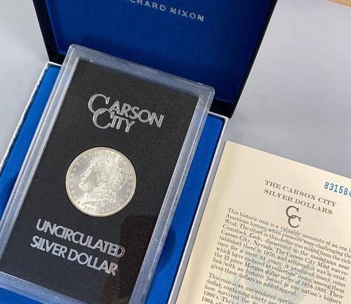 1883 CC GSA Carson City Morgan Silver $1 T-1 BU w/ogp L24235