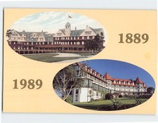 Postcard Algonquin Hotel in 1889 & 1989 New Brunswick Canada