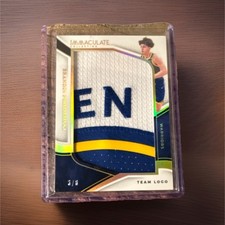 2024-25 Panini Immaculate Brandin Podziemski Warriors Team Logo Patch /8