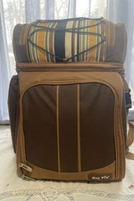 Hap Tim Picnic Basket Backpack with cooler, blanket and Dish Set for 2