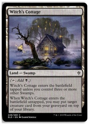 MTG Witch's Cottage - Throne of Eldraine Lightly Played English Playset (x4)