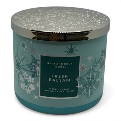 NEW Bath & Body Works Fresh Balsam 3-Wick Candle 14.5 oz