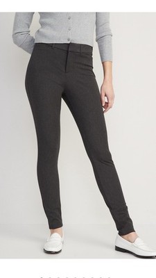 Old Navy Gray High-Rise Pixie Skinny Ankle Pants Office Workwear Size 12