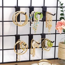 48 PCS Gridwall Hooks, 3 Inch, Black, 20 Lbs Load, Heavy Duty, Retail Display