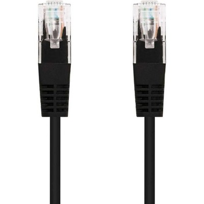 Ethernet Netwerkkabel RJ45, Cat5e UTP AWG24, Schwarz, 2 M