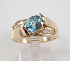 2Ct Lab Created London Blue Topaz Solitaire Wedding Ring 14k Yellow Gold Plated