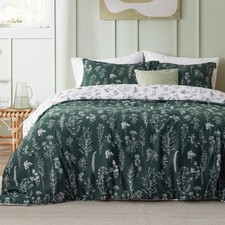 Bedsure Duvet Cover King 104"x90" , 32 - Emerald Green No Comforter 