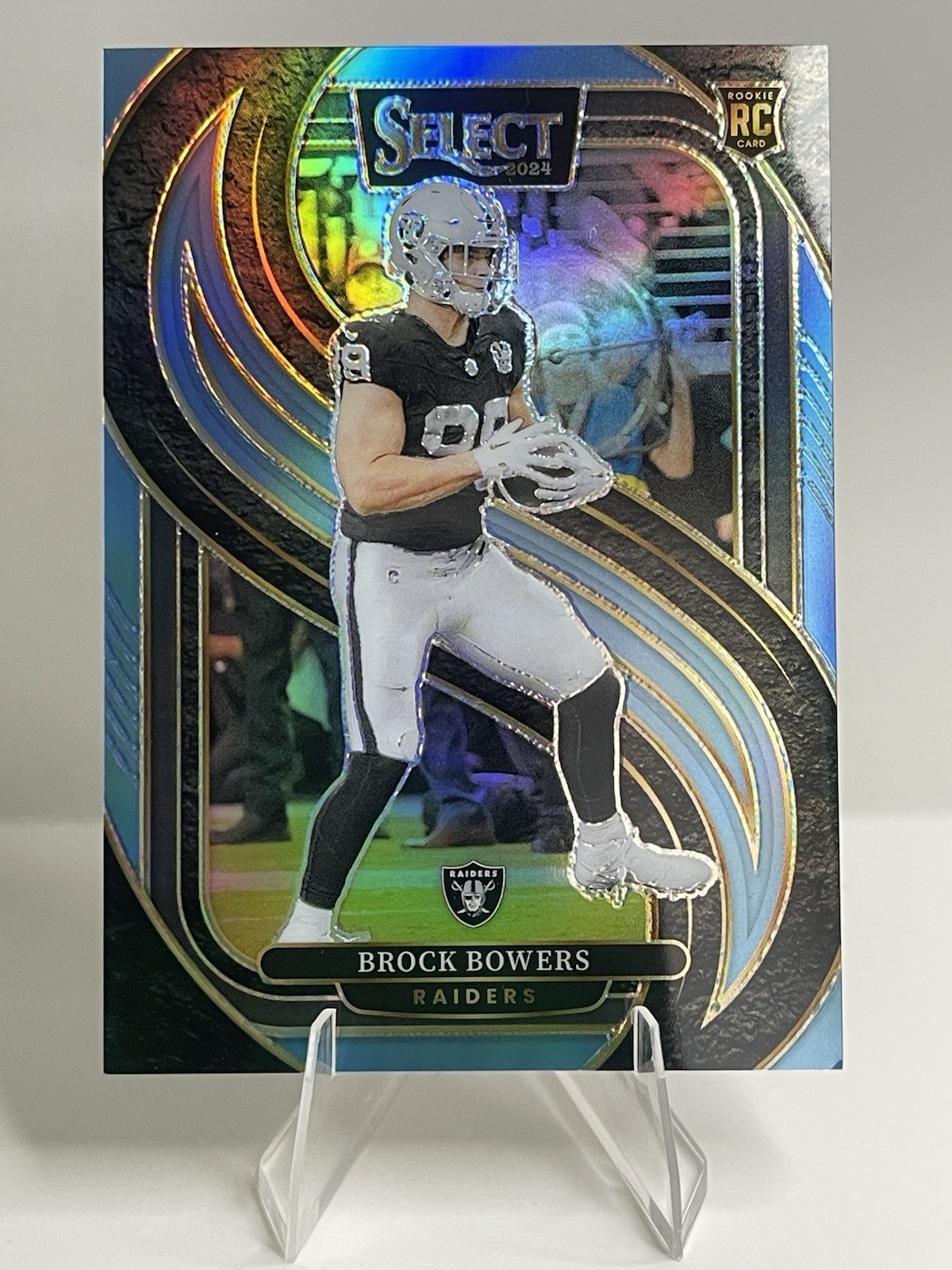 2024 Panini Select Brock Bowers RC Premier Level Light Blue /99