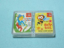 Vintage Story Cards and Busy Bee Mini Card Games, Set of 2 in Good Cond.