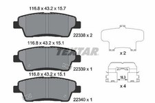 TEXTAR Bremsbeläge Satz Hinten für HYUNDAI GENESIS (DH) für KIA K9 (RJ) 2233801