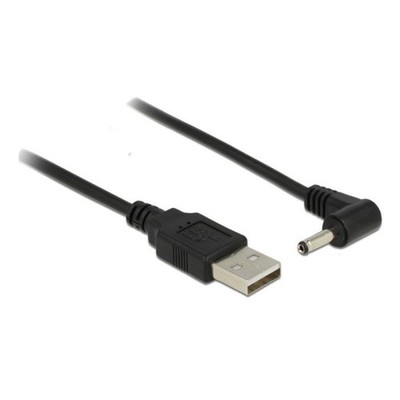 Delock Kabel USB Power > DC 3,5 x 1,35 mm Stecker 90° 1,5 m schwarz 5V