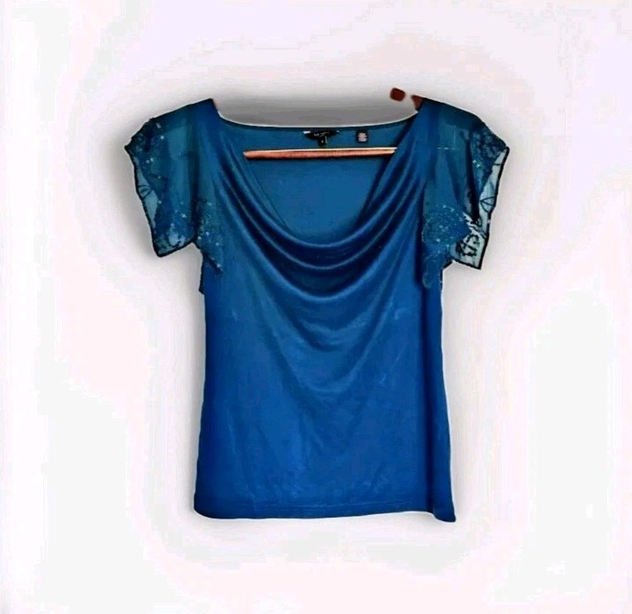 Ted baker Dark Teal Top Size 3 Pre-Owned Good Condition