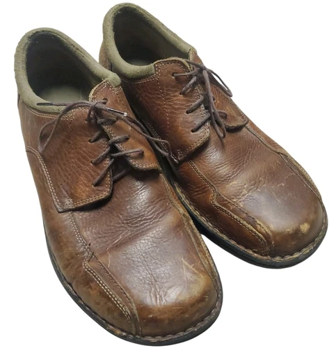 Clarks Touareg Oxford stringate uomo pelle marrone 78033 scarpe punta bicicletta 10 5 m