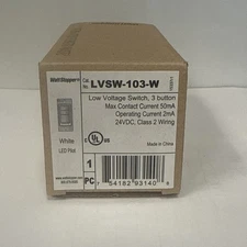 Wattstopper LVSW-103-W 3 Button Low Voltage Switch
