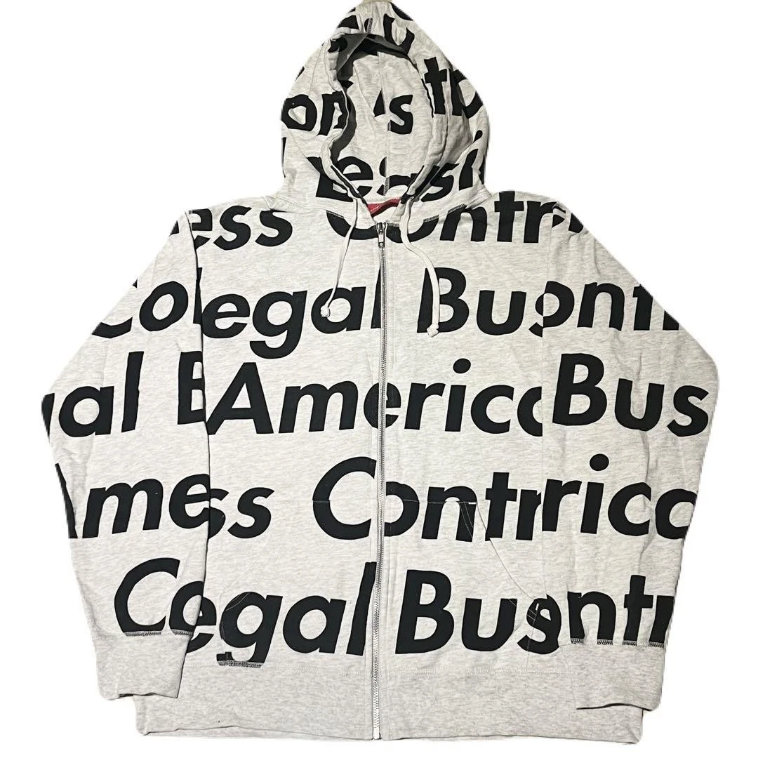 Sweat à capuche homme Supreme L 07Ss motif intégral 00S Y2K streetwear emblématique