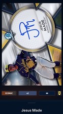 Topps Bunt Iconic digital Jesus Made Pre RC Bowman Chrome Prime Signature AWARD