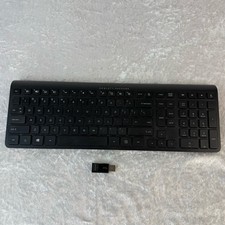 HP SK-2061 Wireless Cordless Keyboard Black Slim with Receiver works great