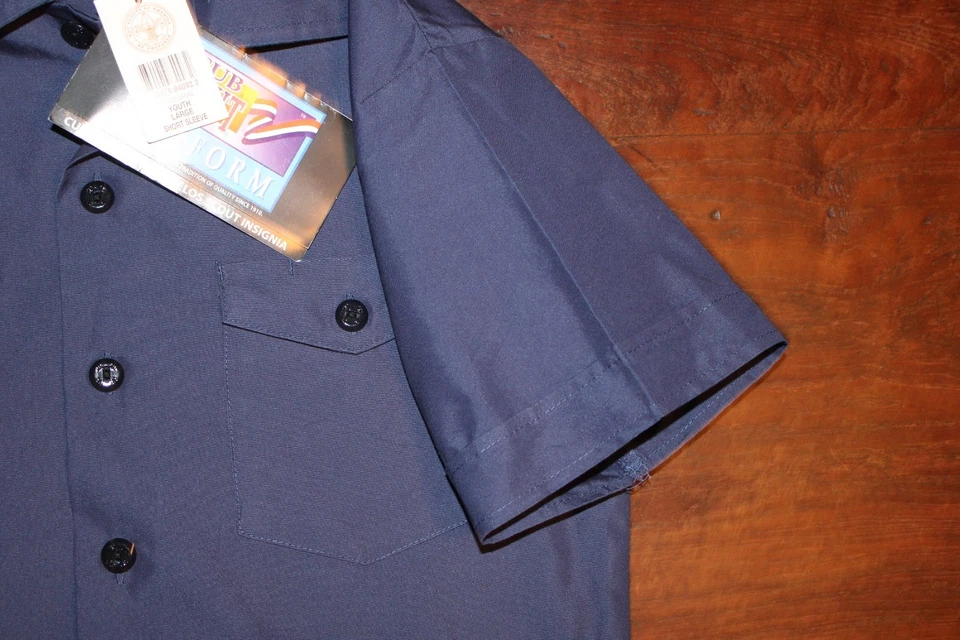 Camisa Juvenil Boy Scouts of America BSA Azul Grande Nueva Con Etiquetas Nueva Con Etiquetas Sin Parches Foto 2 de 4